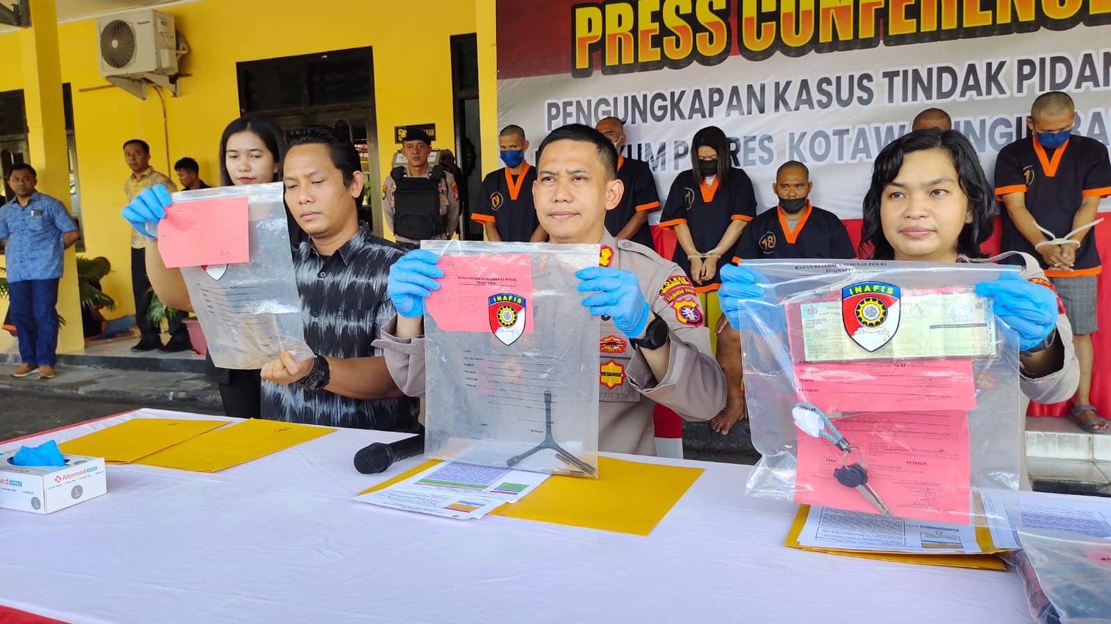 Pasangan Suami Istri Curi Belasan Motor di Pangkalan Bun dan Kumai