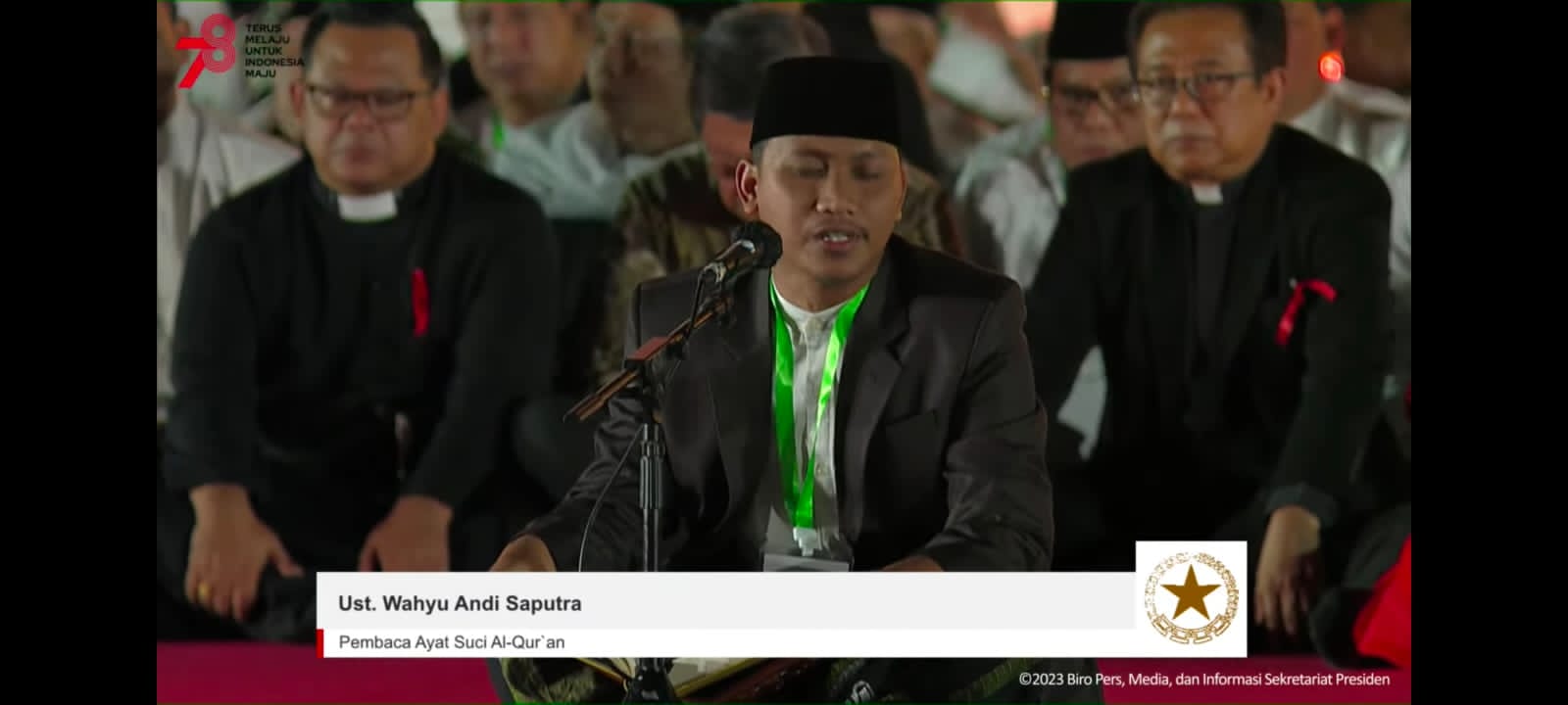 Zikir dan Doa Kebangsaan HUT ke-78 RI di Istana Negara Diisi Qari Asal Kobar