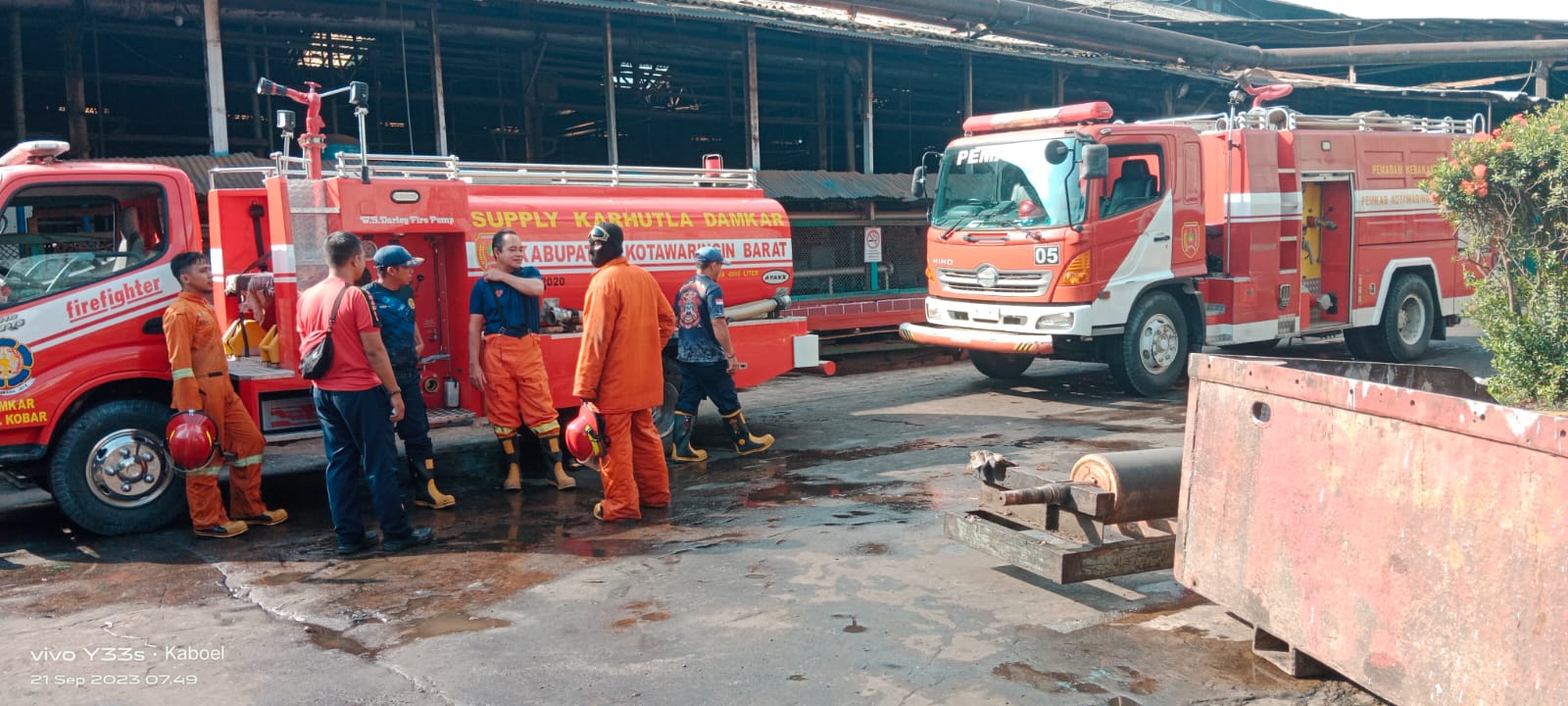 Sempat Terdengar Suara Ledakan saat Kebakaran di Pabrik Kayu Lapis PT Korindo