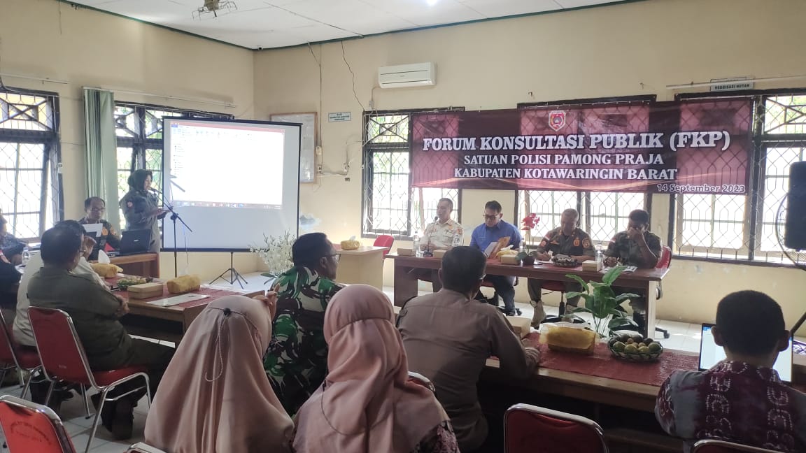Serap Kritik dan Saran, Dinas Satpol PP Kobar Gelar Forum Konsultasi Publik