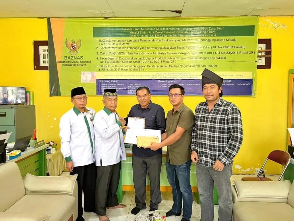 Aliansi Bela Palestina Ber-Kobar Serahkan Donasi Rp 20 Juta ke Baznas