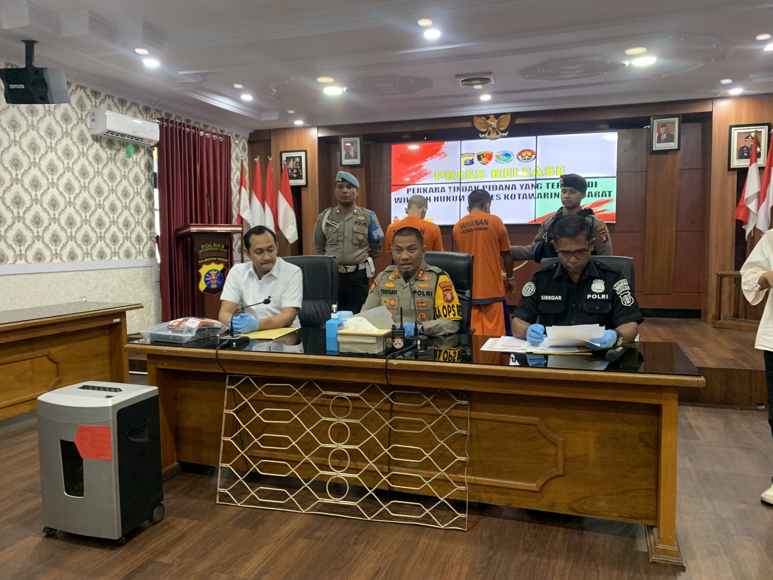 Polisi Amankan Pelaku Pembobolan Kantor Dispora Kobar, Minimarket dan Curanmor