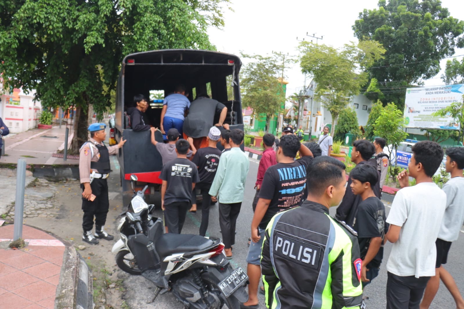 Puluhan Remaja Terlibat Balapan Liar di Pangkalan Bun Terjaring Polisi di Awal Ramadan