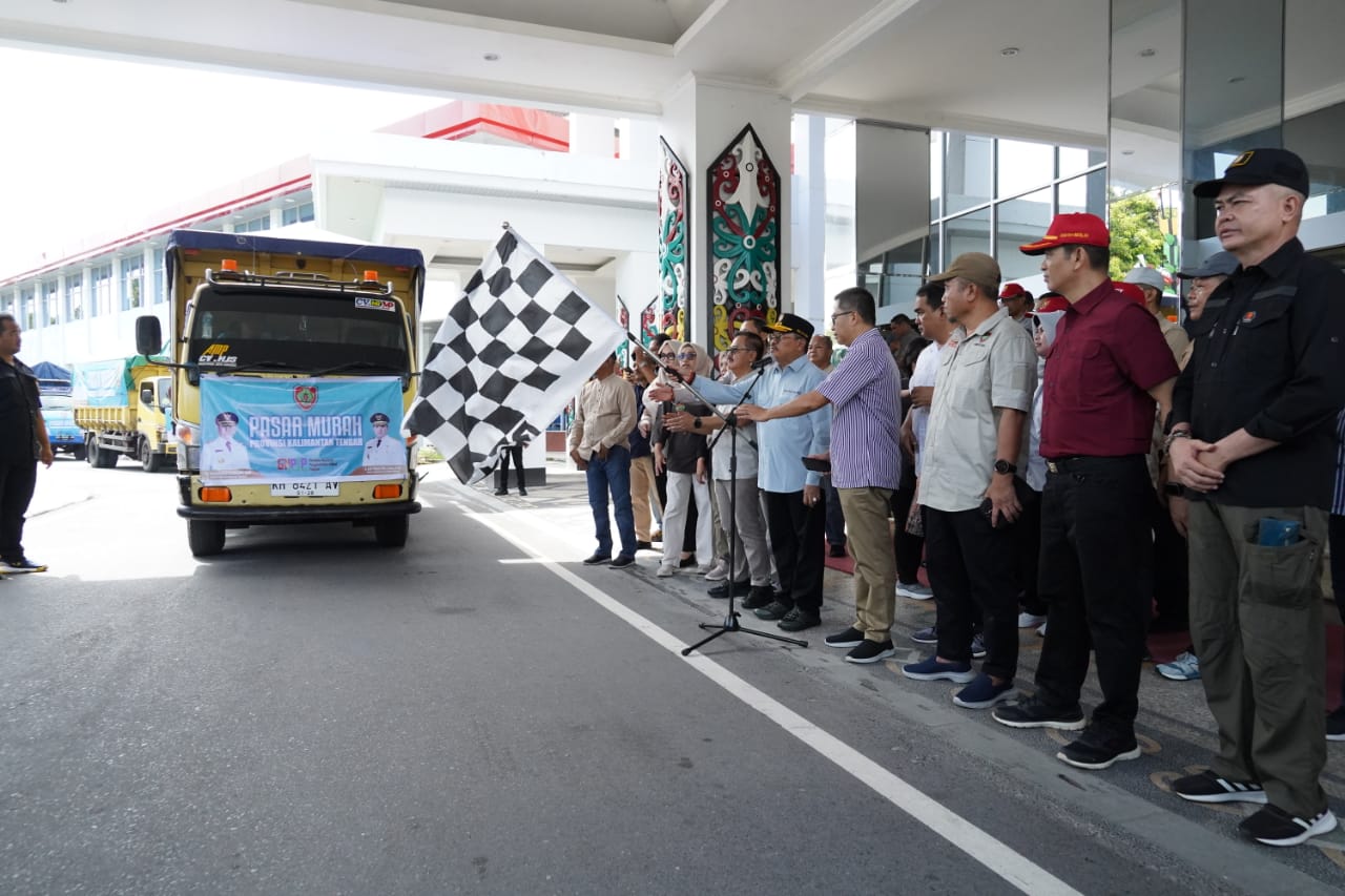 Pemprov Kalteng Salurkan 1.420 Ton Beras Bantuan Sosial Pasar Murah ke 14 Kabupaten/Kota