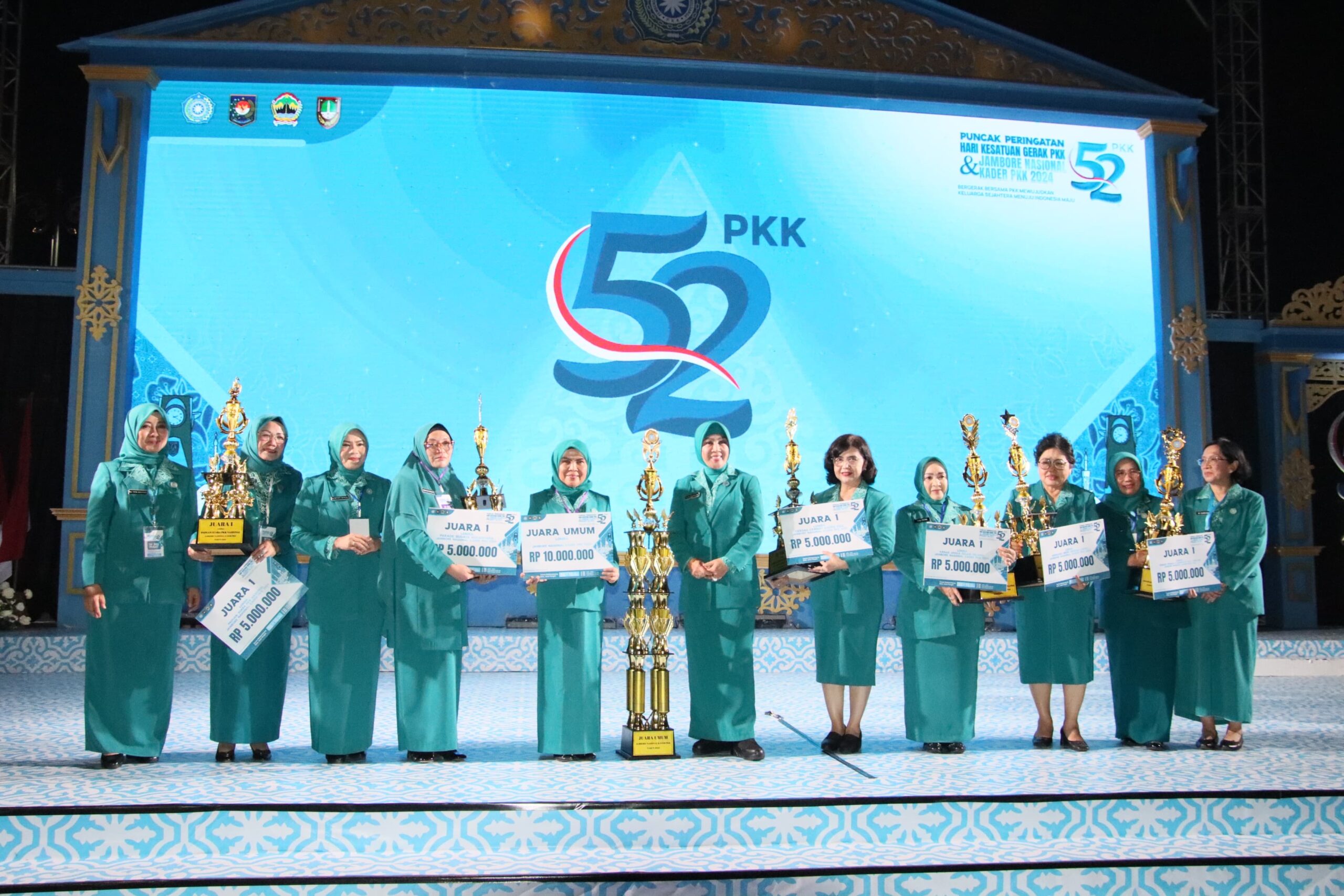 Kalteng Raih Juara Umum Jambore Nasional Kader PKK 2024
