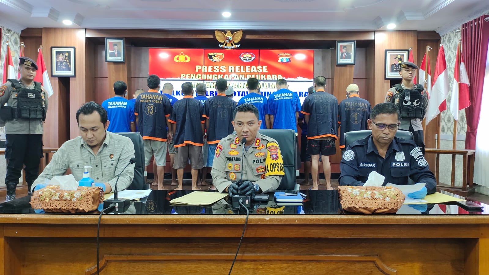 Polisi Ciduk 18 Pelaku Pencurian Buah Sawit di Kobar, 2 di Antaranya Positif Narkoba
