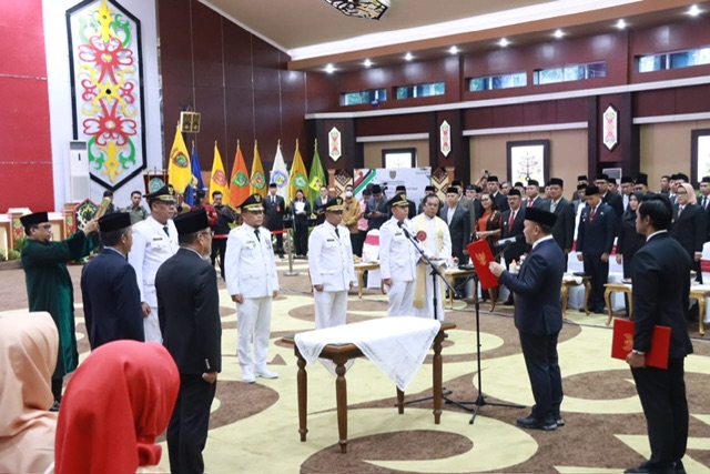 Gubernur Kalteng atas nama Presiden RI Lantik Empat Pj Bupati
