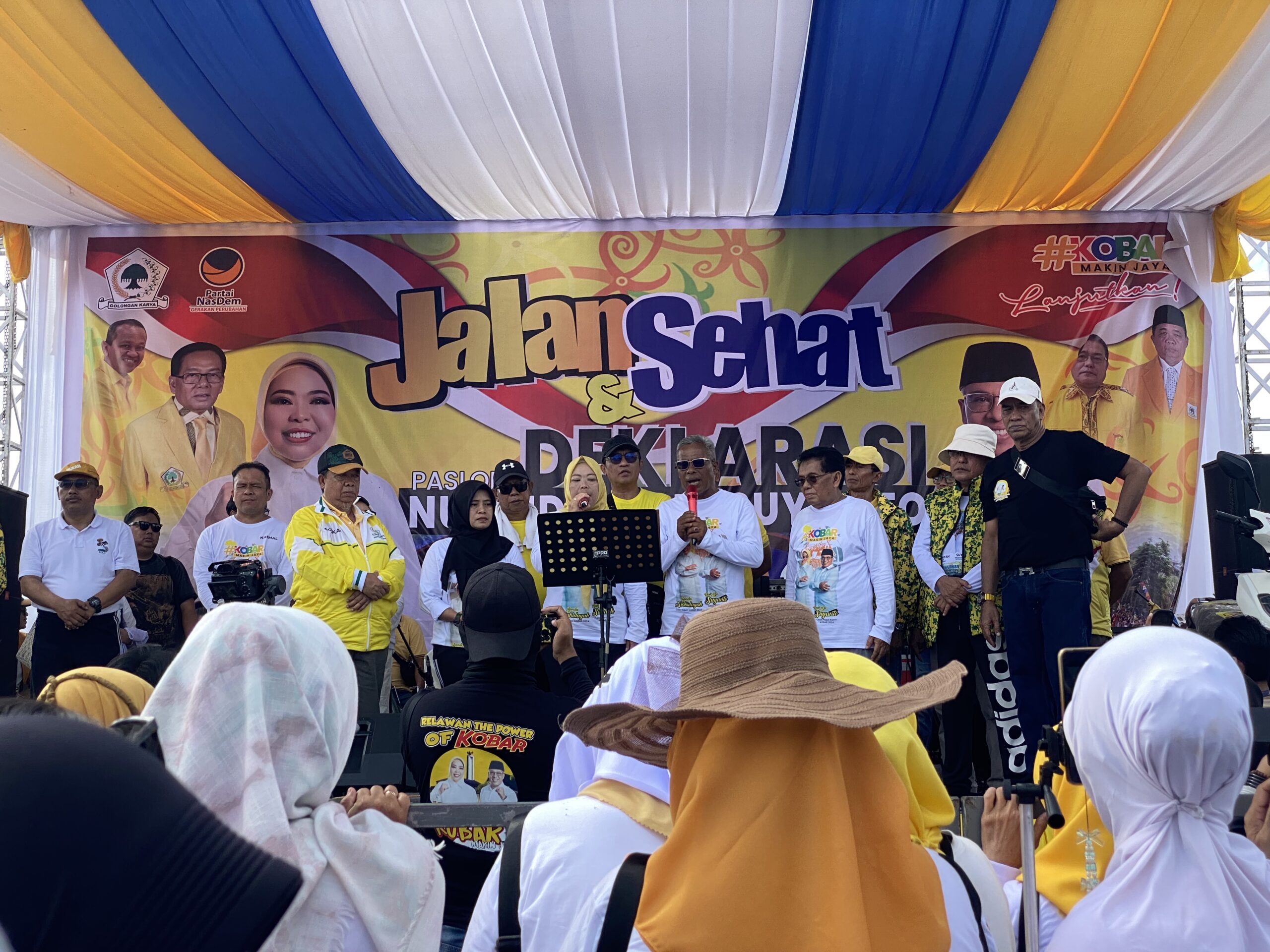Paslon Nurhidayah-Suyanto Deklarasi Maju Pilkada Kobar 