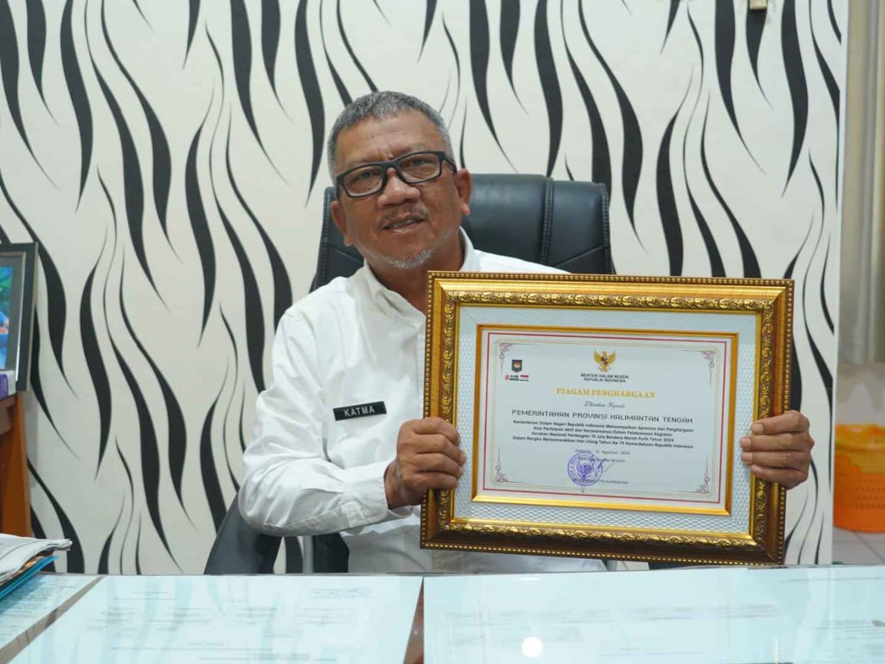 Pemprov Kalteng melalui dari Kemendagri