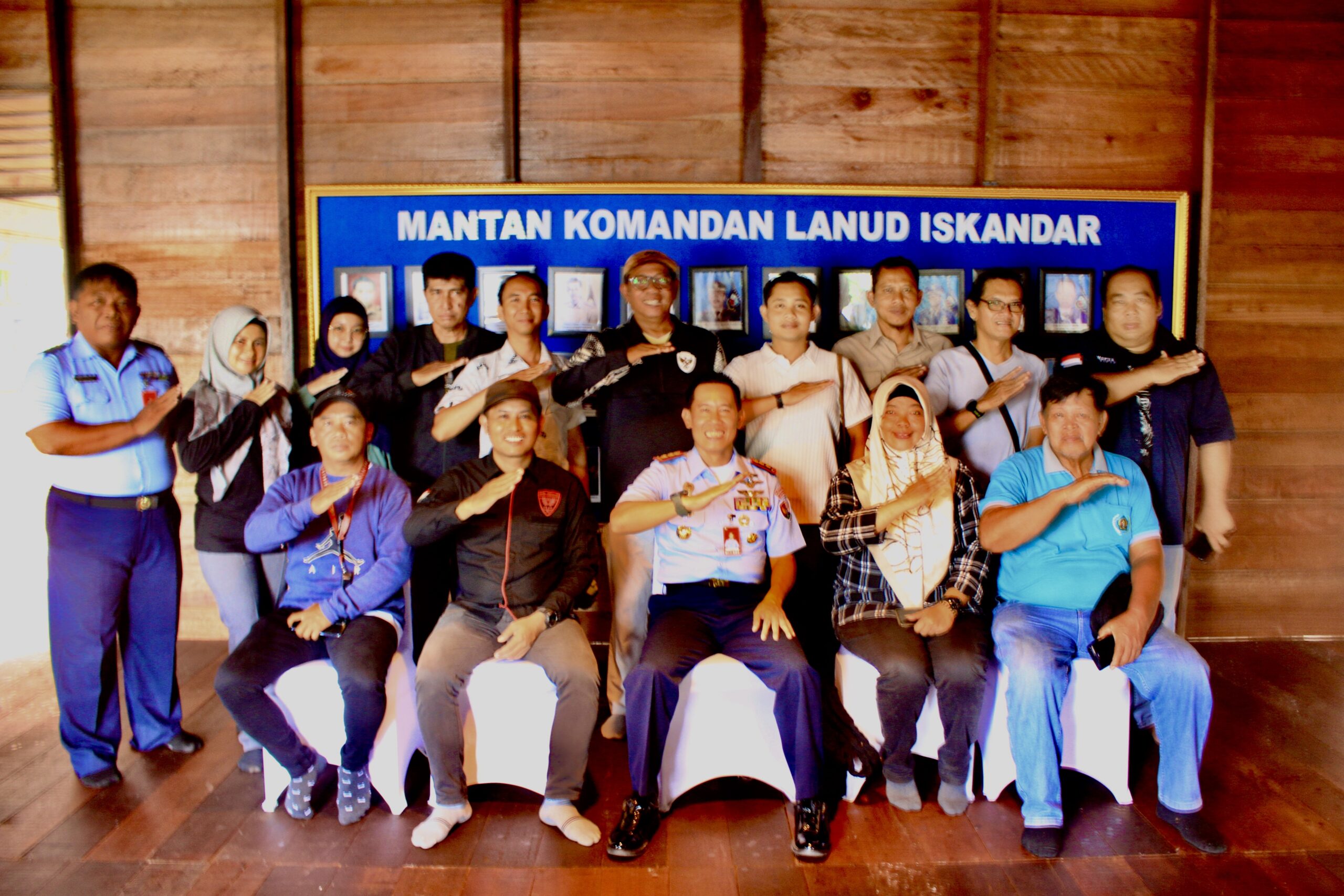 Gelar Coffee Morning, Danlanud Bersama PWI Kobar Jalin Silaturahmi