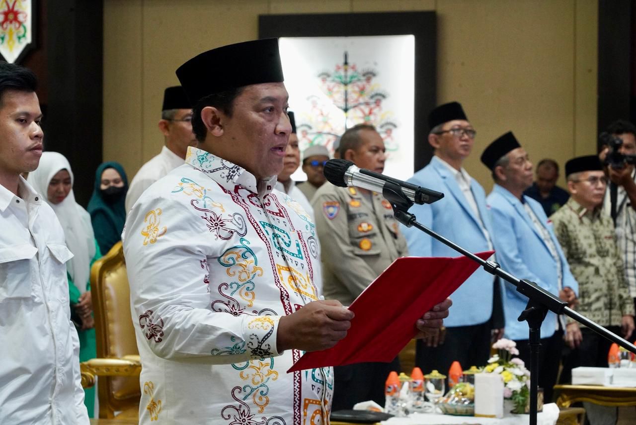 Wakil Gubernur Edy Pratowo Kukuhkan DPW BKPRMI Kalteng Periode 2024-2029