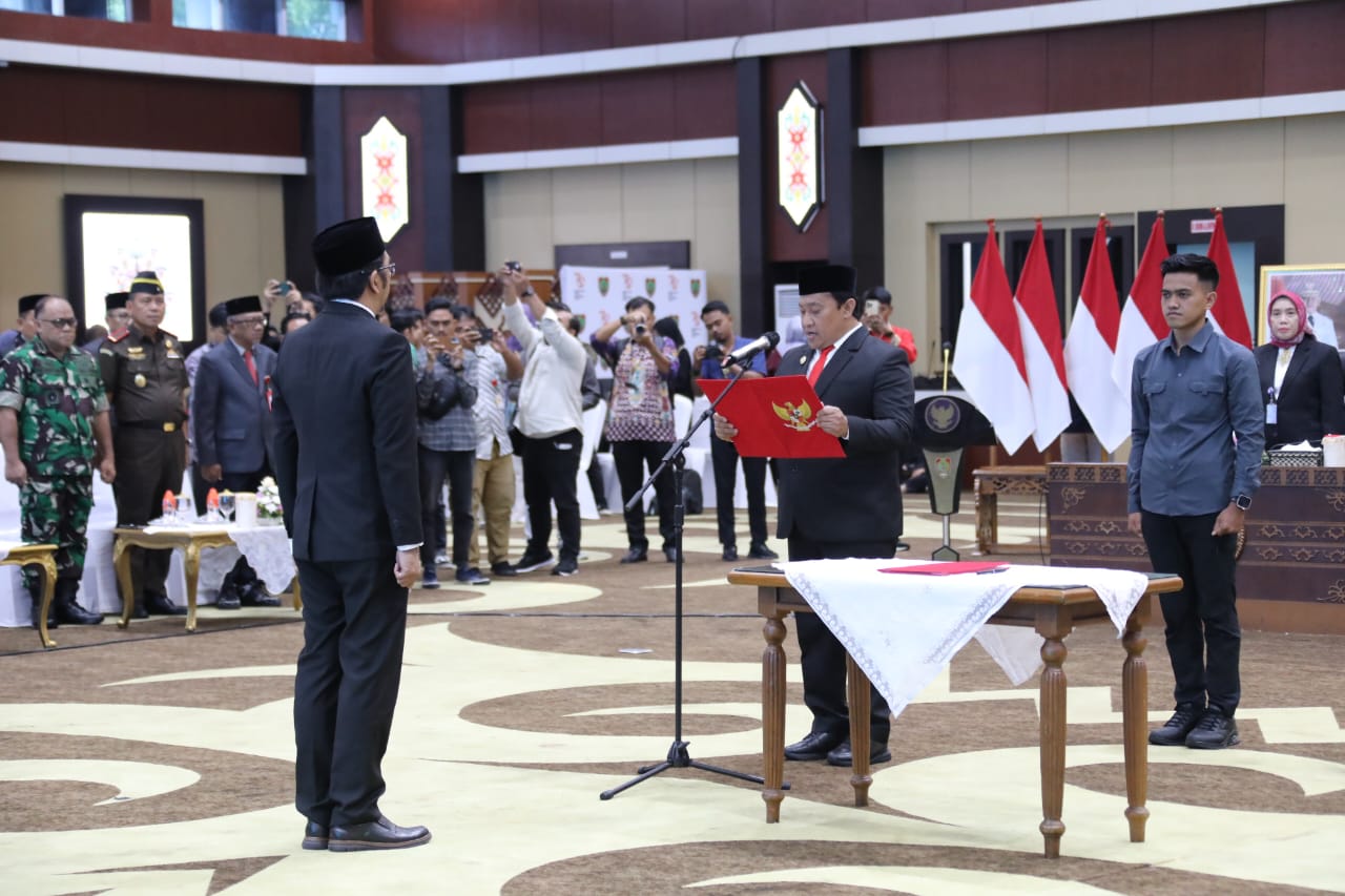 Kukuhkan Kepala BPKP Provinsi Kalteng, Edy Pratowo Ajak Dukung Program Strategis Pembangunan yang Menyentuh Langsung Masyarakat