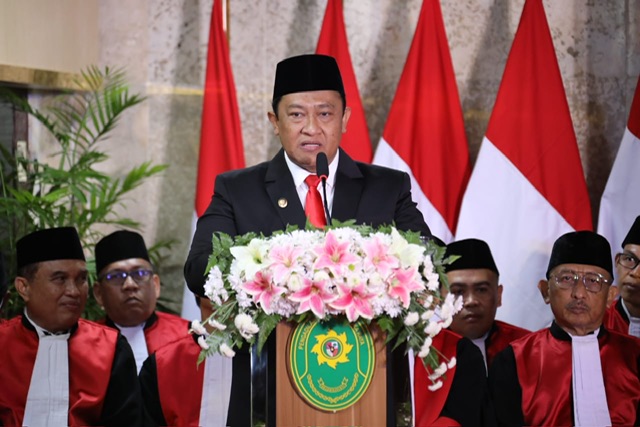 Wagub Edy Pratowo Hadiri Sidang Pleno Laporan Tahunan Pengadilan Tinggi Palangka Raya Tahun 2025