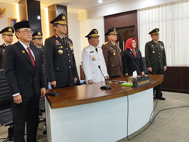 Gubernur Kalteng Ikuti Upacara Peringatan Hari Otonomi Daerah Ke XXIX Tahun 2025 Secara Virtual