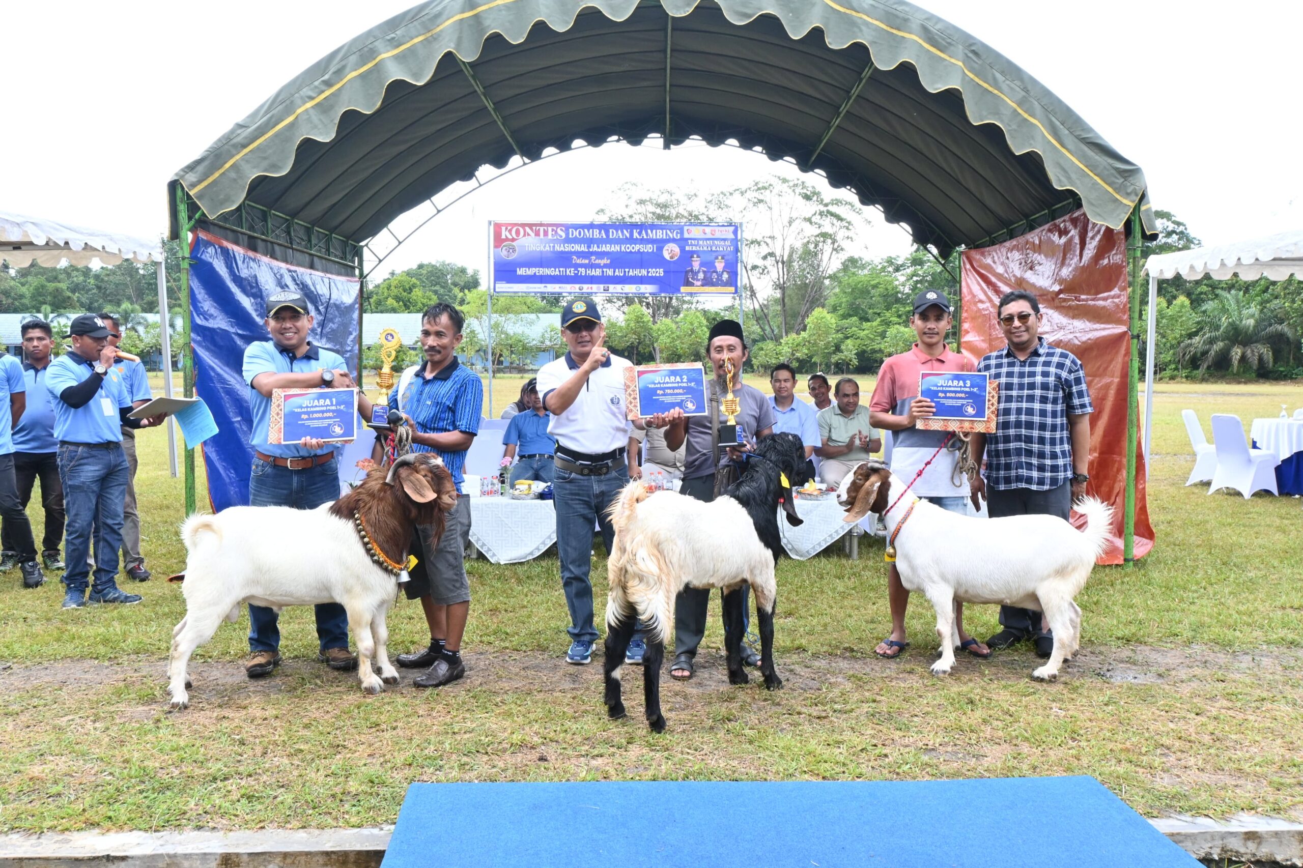 Meriahkan HUT ke-79 TNI AU, Lanud Iskandar Gelar Kontes Domba dan Kambing