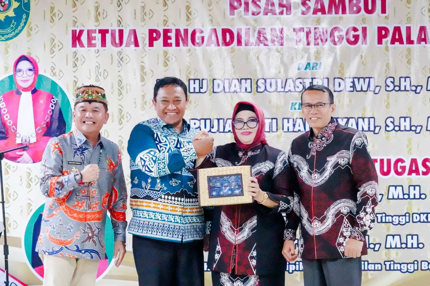Sambut Ketua Pengadilan Tinggi Palangka Raya yang Baru, Agustiar Sabran Minta Perkuat Kerjasama Lintas Sektor