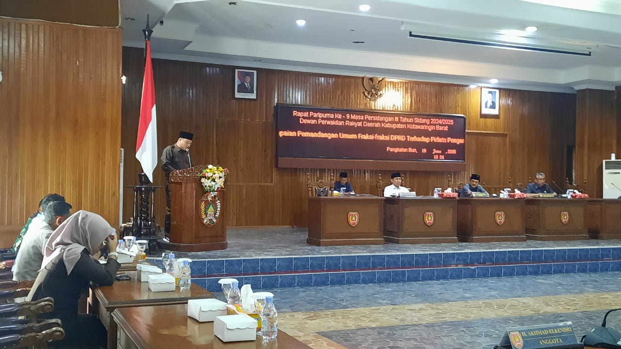 Seluruh Fraksi di DPRD Kotawaringin Barat Setuju Tiga Ranperda Dibahas Lebih Lanjut