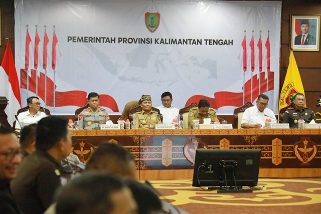 Gubernur Kalteng Pimpin Rakor Percepatan Program Cetak Sawah dan OPLAH Tahun 2025