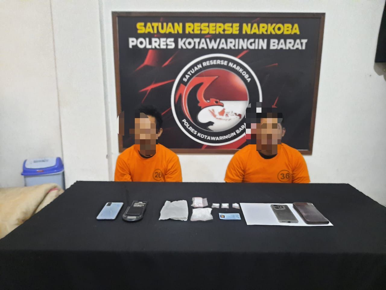 Polres Kobar Tangkap Dua Pemuda Pengedar Sabu di Pangkalan Bun