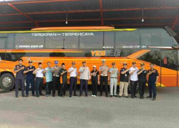 Rampcheck Bus di Palangka Raya, 10 Armada Dilarang Beroperasi