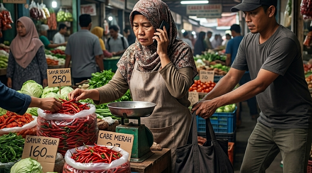 Pedagang Sayur di Pasar Indra Sari Pangkalan Bun Jadi Korban Perampasan, Kerugian Mencapai Rp 600 Juta