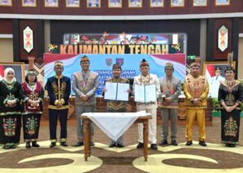 Gubernur Kalteng Hadiri Penandatanganan Hibah Pembangunan Rindam XXII/Tambun Bungai