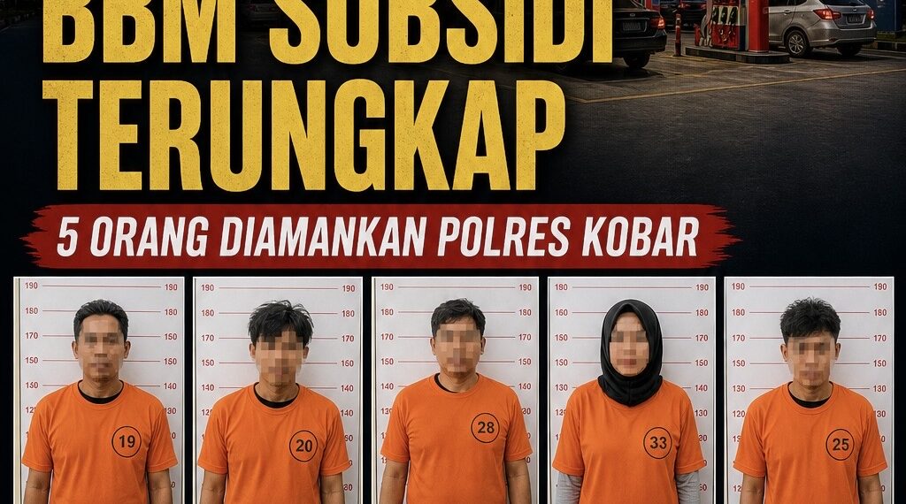 Penyelewengan BBM Subsidi Terungkap, 5 Orang Diamankan Polres Kobar