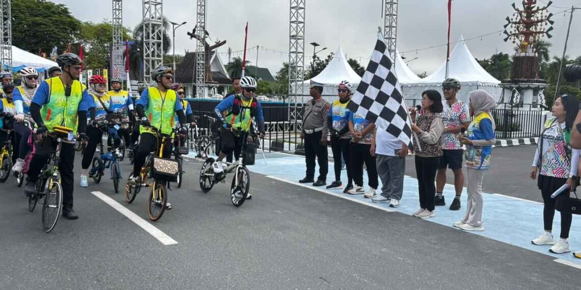 Ratusan Pesepeda Ramaikan Kalteng Berseli 69K, Dorong Sport Tourism dan Ekonomi Daerah