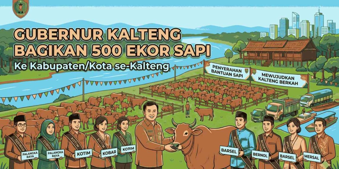 Pemprov Kalteng Salurkan 500 Sapi Kurban, Wujud Kepedulian Jelang Iduladha