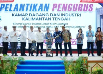 Gubernur Hadiri Pelantikan Pengurus KADIN Kalteng, Dorong Sinergi Bangun Ekonomi Daerah