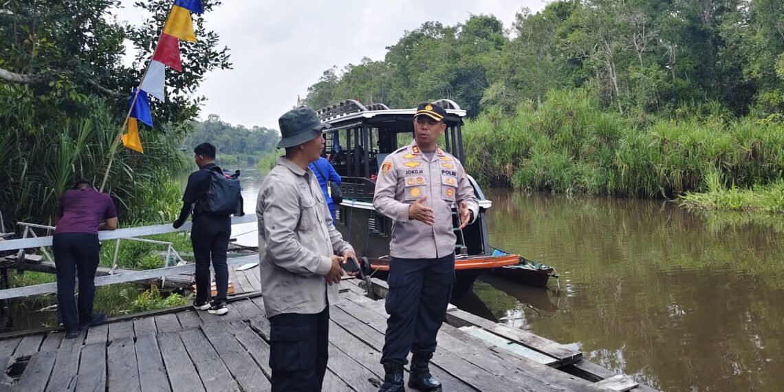 Susur Sungai dan Pantau Lewat Drone, Kapolres Kobar Pastikan TNTP Aman dari Karhutla