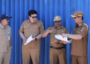 Bupati Masduki Tinjau Kesiapan Lanjutan Peningkatan Poros Kuala Jelai