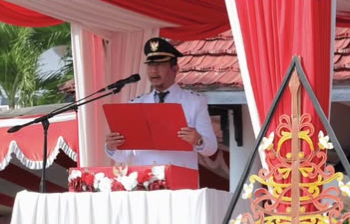 Bupati Sukamara Pimpin Upacara HUT ke-81 Kemerdekaan RI