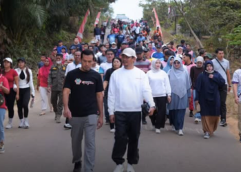 Bupati Sukamara Ajak Warga Permata Kecubung Hidup Sehat Lewat CFD dan Jalan Santai