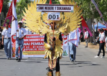 Bupati Masduki Lepas Pawai Pembangunan Sukamara 2026