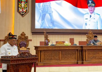 Wakil Bupati Nur Efendi Hadiri Rapat Paripurna Ke-4 DPRD Sukamara