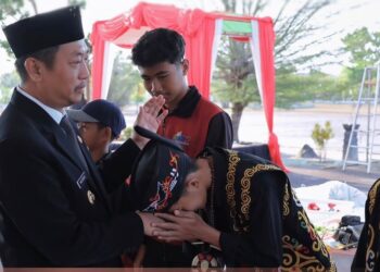 Warga Bukit Sungkai Meriahkan Karnaval Budaya dan Jalan Sehat Sambut HUT RI