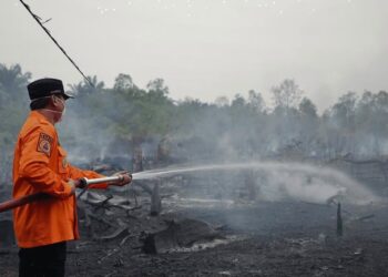 Bupati Sukamara Turun Langsung Pantau Pemadaman Karhutla, Beri Dukungan untuk Satgas