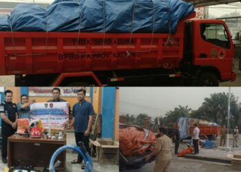 Gubernur Kalteng Salurkan Bantuan Peralatan Karhutla, Kobar Dapat 3 Mobil Tangki dan Drone Thermal
