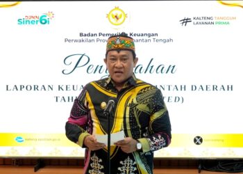 Wagub Serahkan LKPD 2025 ke BPK, Kalteng Optimis Pertahankan WTP