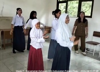 Tiga Siswa SKHN 1 Pulang Pisau Siap Tampil di Lomba Tari Tradisional ABK 2026, Usung Semangat Huma Betang