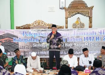 Prosesi Haru Pelepasan Jamaah Haji Lamandau, 47 Orang Berangkat ke Tanah Suci